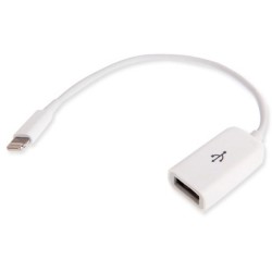 USB Female To 8pin Male OTG Adapter Cable For IPad 4 / IPad Mini / Mini 2 Retina Support IOS7/8 Length: 18cm(White) USB Female To 8pin Male OTG Adapter Cable For IPad 4 / IPad Mini / Mini 2 Retina Support IOS7/8 Length: 18cm(White)