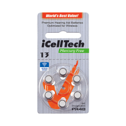 ICell Tech MERCURY FREE Batterijen/doosje à 10 x blister 6 Orange