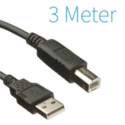 Printerkabel USB 2.0 3 Meter