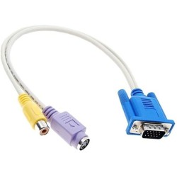 VGA naar S-Video + Tulp Kabel