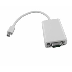 Thunderbolt Mini Dp male naar VGA female Witte Adapter Thunderbolt Mini Dp male naar VGA female Witte Adapter
