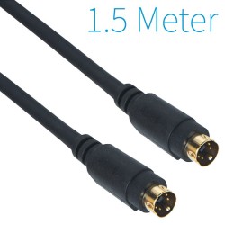 S-Video Kabel Male - Male 1.5 Meter