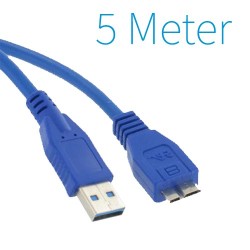 USB 3.0 A - Micro B Kabel 5 Meter