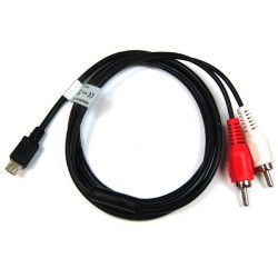 Micro USB naar 2x Tulp 1M