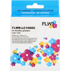 Brother LC-970C / LC-1000C FLWR Cyaan 12ml XL Cartridges