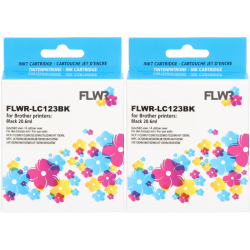 Brother LC-123BK FLWR Zwart 41ml XL Cartridges
