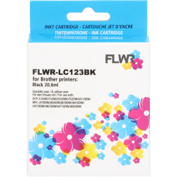 Brother LC-123BK FLWR Zwart 21ml XL Cartridges