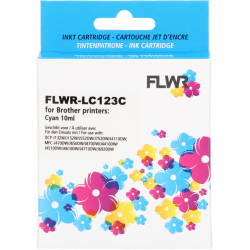Brother LC-123C FLWR Cyaan 10ml  XL Cartridges