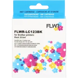 Brother LC-123XL Zwart 20,6ml FLWR Cartridges