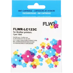 Brother LC-123C FLWR Cyaan 10ml XL Cartridges