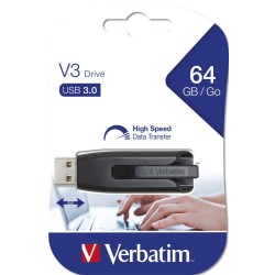 Verbatim V3 - 3.2 Gen 1 64GB Zwart Usbstick
