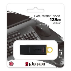 Kingston Data Traveler 128GB USB3.2 Zwart Usbstick