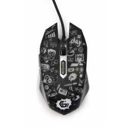 Gembird 6-Knoppe USB LED Bedraad Gaming Muis Zwart