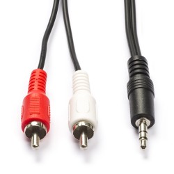 Audio Jack 3.5 mm Stereo Audiokabel naar RCA plug 5M
