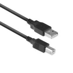 ACT AC3033 USB-kabel 3,0 m USB 2.0 USB A USB B Printerkabel Zwart