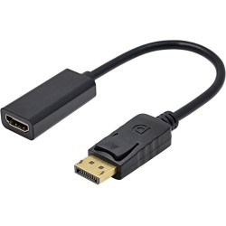 DisplayPort M naar HDMI Adapter Zwart 10cm DisplayPort M naar HDMI Adapter Zwart 10cm