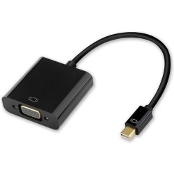 DisplayPort Mini naar VGA Adapter Zwart 15cm DisplayPort Mini naar VGA Adapter Zwart 15cm