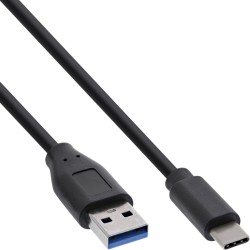 USB-A naar USB-C kabel | 1 meter | USB 3.2 (Zwart)