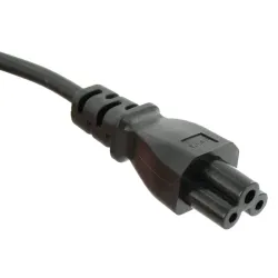 Voedingskabel Netsnoer Schuko-C5 'Mickey Mouse' Zwart 1,0m