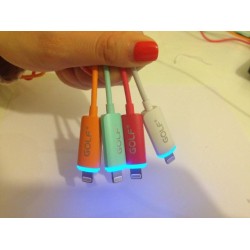iPhone 5/5S/5C/6 USB Laad/Data Kabel met LED Indicator iPhone 5/5S/5C/6 USB Laad/Data Kabel met LED Indicator