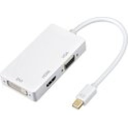 Displayport Mini Thunderbolt naar Hdmi Vga Dvi Converter 4K Witte Adapter Displayport Mini Thunderbolt naar Hdmi Vga Dvi Converter 4K Witte Adapter