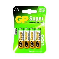 GP Super Alkaline AA Mignon penlite, blister 4