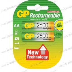 GP NiHM oplaadbare AA Mignon penlite (2600 Series), blister 2