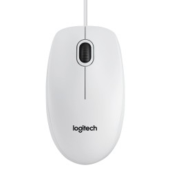 Logitech B100 | Bekabelde Muis | Links- en Rechtshandig | USB-A | 800 DPI | Wit