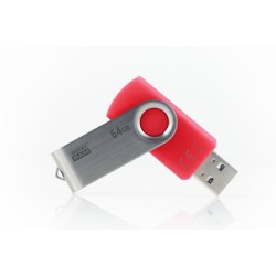 Goodram UTS3 Twister | 64GB USB-A 3.2 Flash Drive | Rood Goodram UTS3 Twister | 64GB USB-A 3.2 Flash Drive | Rood